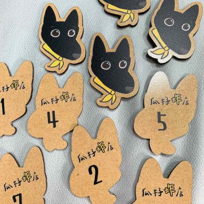 取餐號碼牌 雷切+彩印