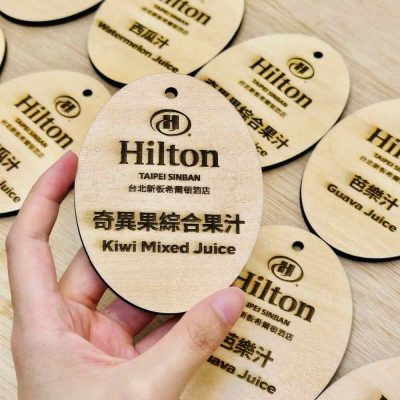 希爾頓飯店 雷射雕刻